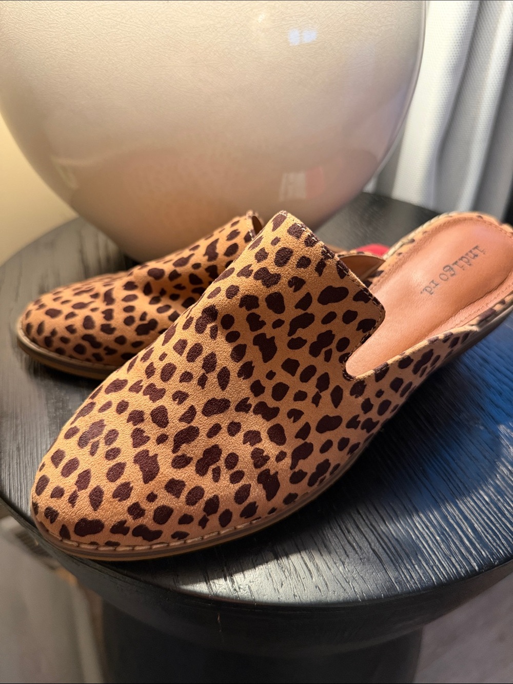 Leopard Print Slip-On Mules - Brown size 8.5 NWT